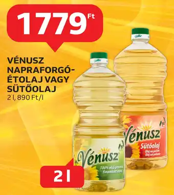 Auchan Vénusz napraforgó- étolaj vagy sütőolaj ajánlat