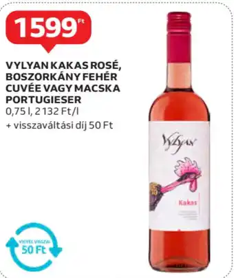 Auchan Vylyan kakas rosé stb. ajánlat