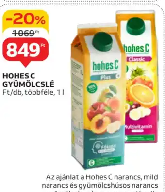 Auchan Hohes c gyümölcslé ajánlat