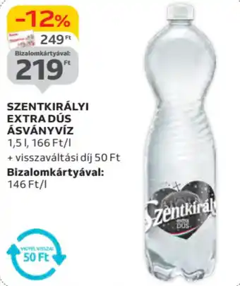 Auchan Szentkirályi extra dús ásványvíz ajánlat