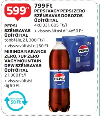 Auchan Pepsi szénsavas üdítőital stb. ajánlat