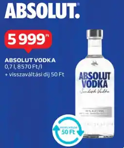 Auchan Absolut vodka ajánlat