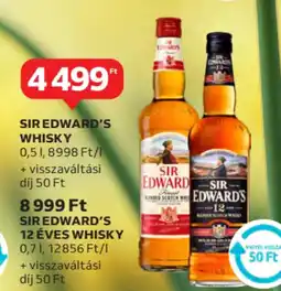 Auchan Sir edward's whisky, sir edward's 12 éves whisky ajánlat