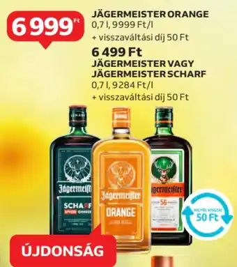 Auchan Jägermeister orange, jägermeister vagy jägermeisterscharf ajánlat