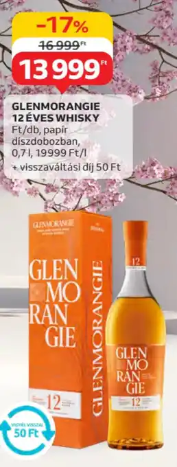 Auchan Glenmorangie 12 éves whisky ajánlat