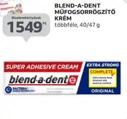 Auchan Blend-a-dent műfogsorrögzítő krém ajánlat