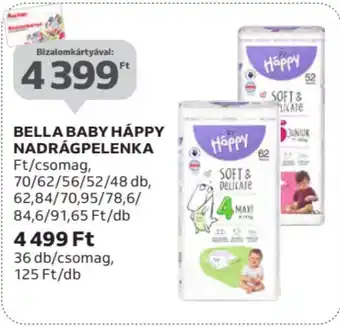 Auchan Bella baby happy nadrágpelenka ajánlat