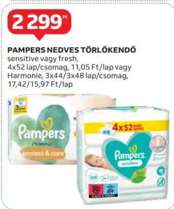 Auchan Pampers nedves törlőkendő ajánlat