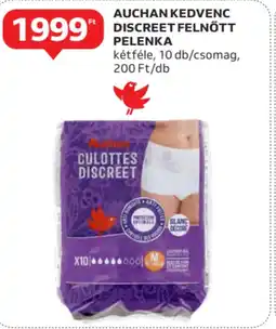 Auchan Auchan kedvenc discreet felnőtt pelenka ajánlat