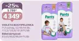 Auchan Violeta bugyipelenka ajánlat