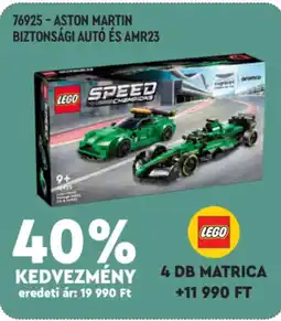 Auchan Lego aston martin biztonsági autó és amr23 ajánlat