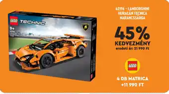 Auchan Lego lamborghini huracán tecnica narancssárga ajánlat