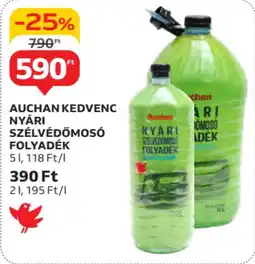 Auchan Auchan kedvenc nyári szélvédőmosó folyadék ajánlat