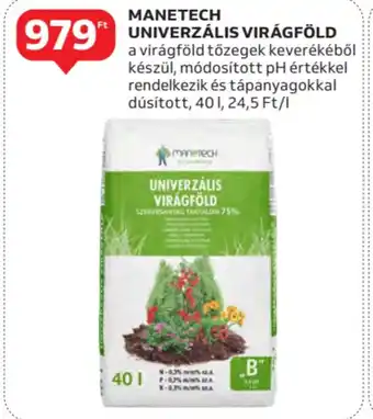 Auchan Manetech univerzális virágföld ajánlat