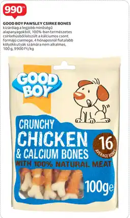 Auchan Good boy pawsley csirke bones ajánlat