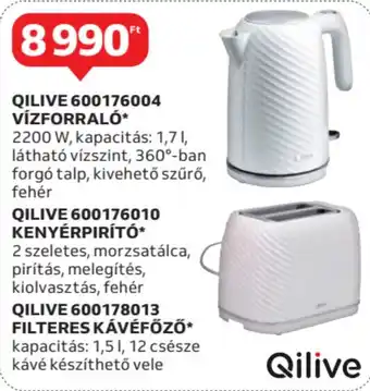 Auchan Qilive 600176004 vízforraló stb. ajánlat