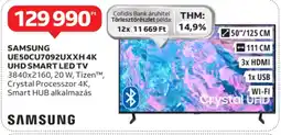 Auchan Samsung ue50cu7092uxxh 4k uhd smart led tv ajánlat