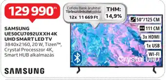 Auchan Samsung ue50cu7092uxxh 4k uhd smart led tv ajánlat