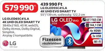 Auchan Lg oled65c41la 4k uhd oled smart tv ajánlat