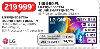 Auchan Lg 55qned80t3a 4k uhd smart qned tv ajánlat