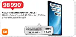 Auchan Xiaomi redmi pad pro tablet ajánlat