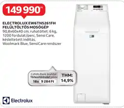 Auchan Electrolux ew6tn5261fh felültöltős mosógép ajánlat