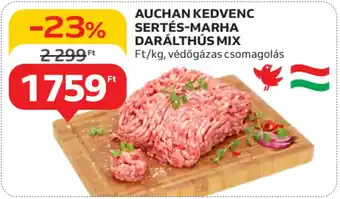 Auchan Auchan kedvenc sertés-marha darálthús mix ajánlat