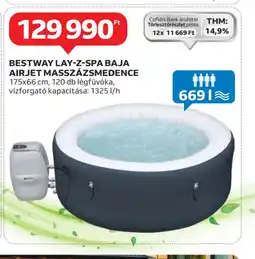 Auchan Bestway Lay-Z-Spa Baja Airjet Masszázsmedence ajánlat