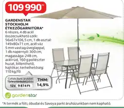 Auchan Gardenstar Stockholm étkezőgarnitúra ajánlat