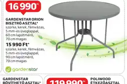 Auchan Gardenstar Orion Bisztró Asztal ajánlat