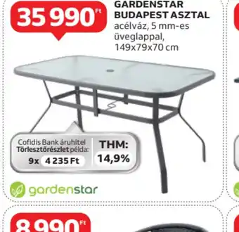 Auchan Gardenstar Budapest asztal ajánlat