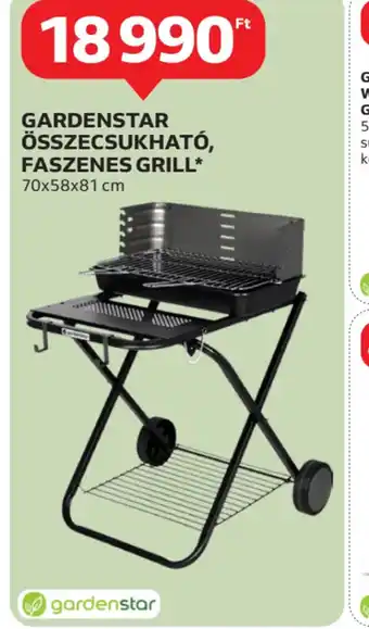 Auchan Gardenstar Összecsukható, Faszenes Grill ajánlat