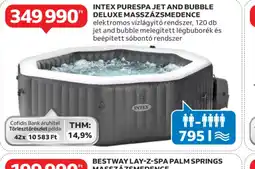 Auchan Intex PureSpa Jet and Bubble Deluxe Masszázsmedence ajánlat