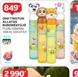 Auchan One Two Fun Állatos Buborékkfújó ajánlat