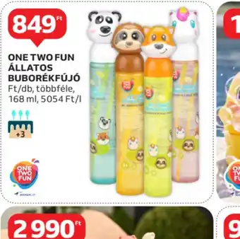 Auchan One Two Fun Állatos Buborékkfújó ajánlat