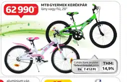 Auchan MTB gyermek kerékpár ajánlat