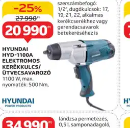 Auchan HYUNDAI HYD-1100A ELEKTROMOS KERÉKKULCS/ÜTVECSAVAROZO ajánlat