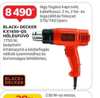 Auchan BLACK+DECKER KX1650-QS Hőlégfúvó ajánlat