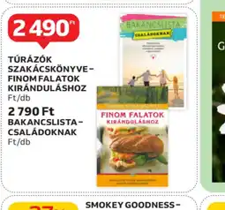 Auchan TÚRÁZOK SZAKÁCSKÖNYVEFINOM FALATOK KIRÁNDULÁSHOZ ajánlat