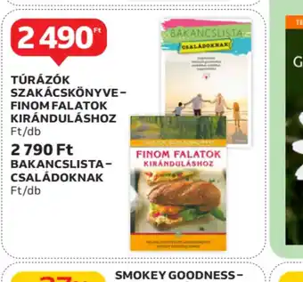 Auchan TÚRÁZOK SZAKÁCSKÖNYVEFINOM FALATOK KIRÁNDULÁSHOZ ajánlat