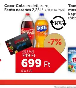 PRIVÁT Coca-Cola eredeti, zero, Fanta narancs ajánlat