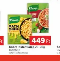 PRIVÁT Knorr instant alap ajánlat