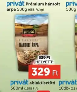 PRIVÁT Privat Premium hantolt árpa ajánlat