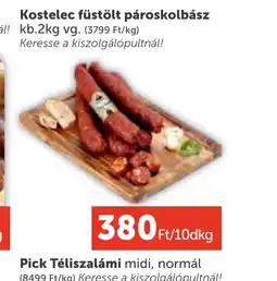 PRIVÁT Kostelec füstölt pároskolbász ajánlat