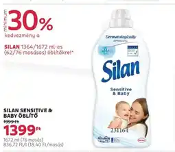 Rossmann Silan sensitive & baby öblítő ajánlat