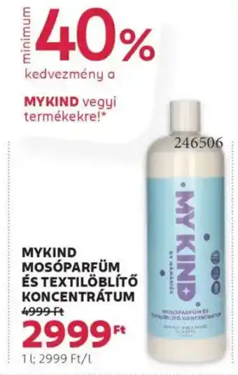 Rossmann Mykind mosóparfüm és textilöblítő koncentrátum ajánlat