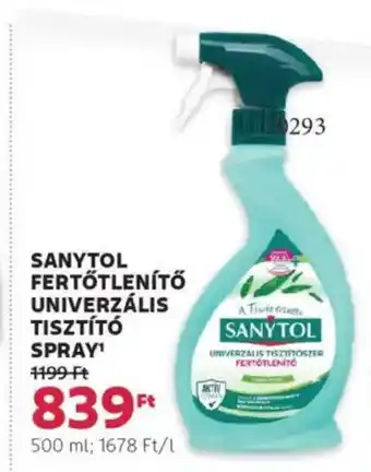 Rossmann Sanytol fertőtlenítő univerzális tisztító spray ajánlat