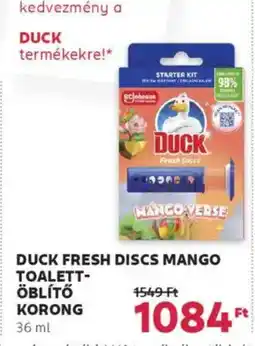 Rossmann Duck fresh discs mango toalett- öblítő korong ajánlat