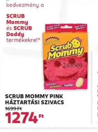 Rossmann Scrub mommy pink háztartási szivacs ajánlat