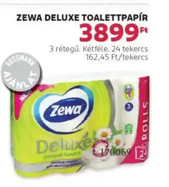 Rossmann Zewa deluxe toalettpapír ajánlat